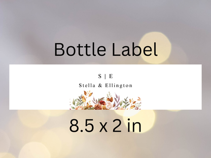Wedding Invitation Bundle, RSVP, Thank You Card, Table Card, Menu Card, Reception Card, Details Card. Wedding Bottle Label. WI274