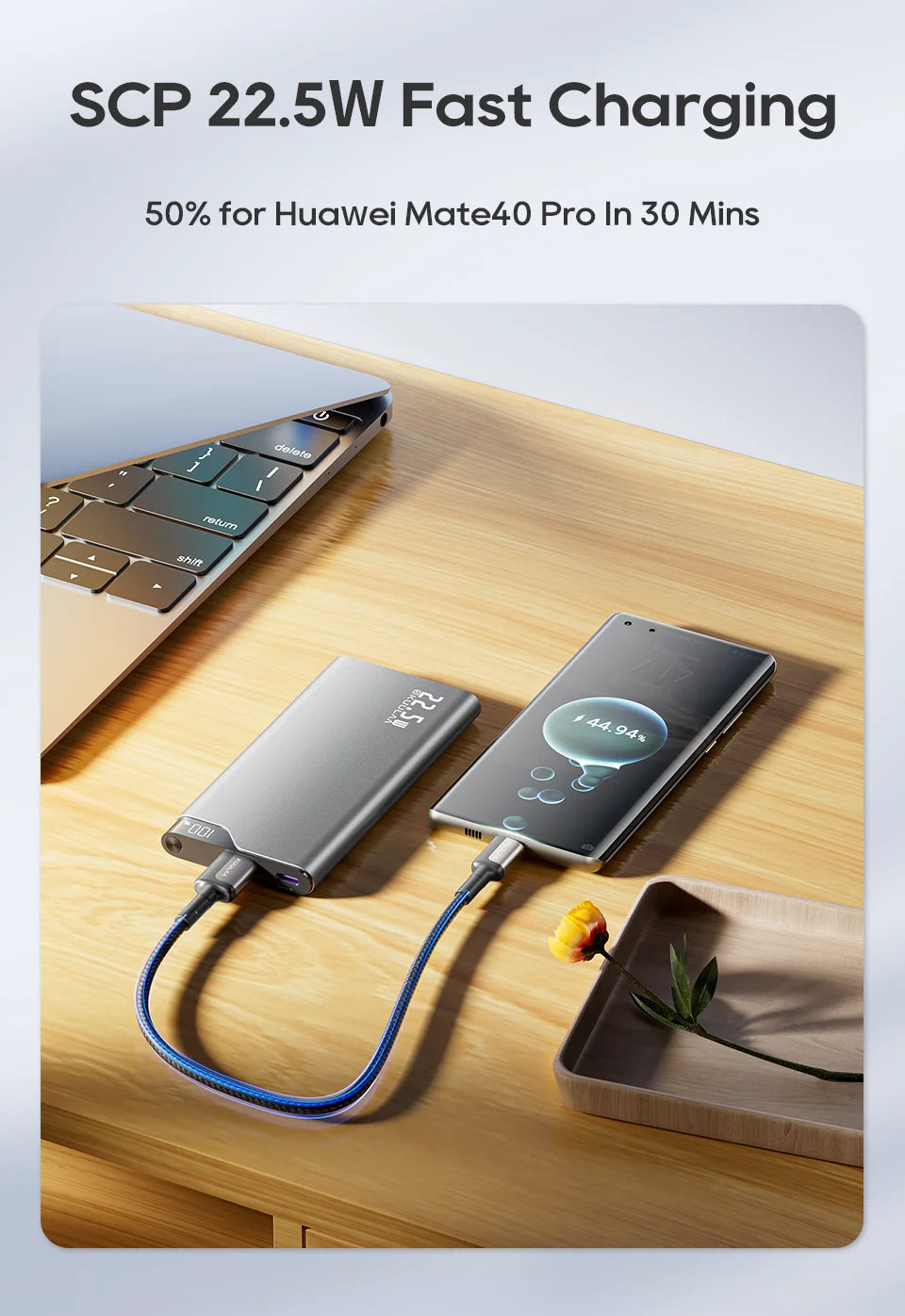 22.5W Power Bank 10000mAh Portable Charger Power Bank Fast Charging External Battery For iPhone16 15 14 Xiaomi Power bank