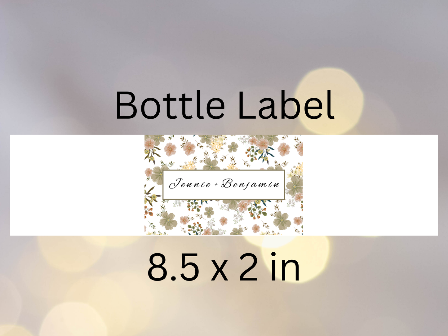 Wedding Invitation Set, RSVP, Wedding Details, Wedding Bottle Label Template, WI285