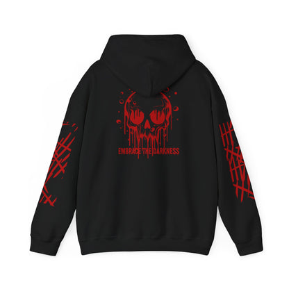 Unisex Heavy Hooded Sweatshirt Skull, Holloween