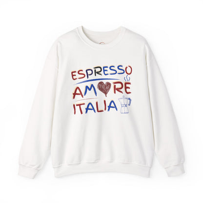 Espresso Amore Italia Crewneck Sweatshirt – Italian Coffee Lover Pullover