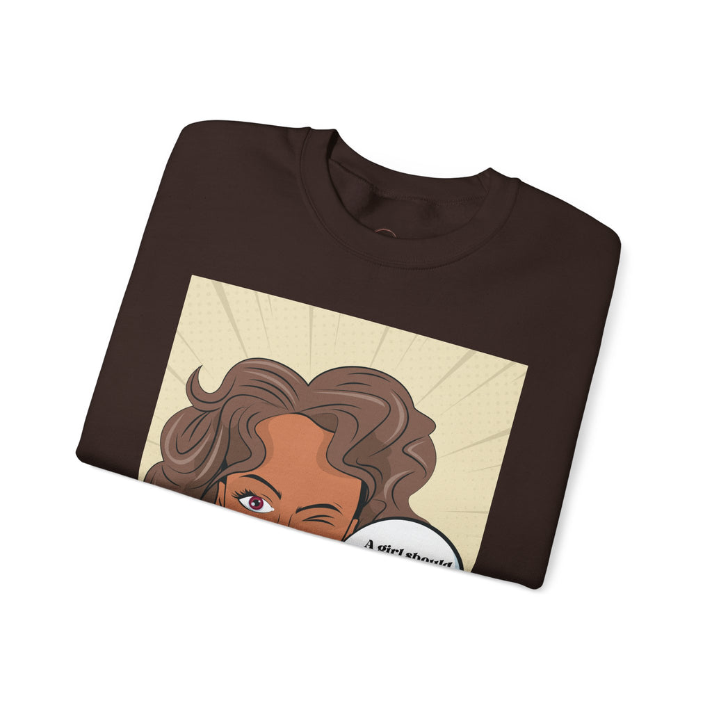 Girl Power Unisex Sweatshirt, Empowering Crewneck Jumper, Inspirational Women's