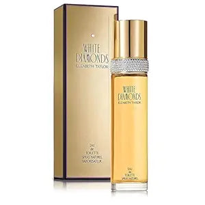Elizabeth Taylor White Diamonds Women's Perfume, Long-Lasting Floral Fragrance for Her, Eau de Toilette EDT Spray, 3.3 fl oz