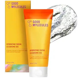 Good Molecules Hydrating Facial Cleansing Gel - Face Wash with Rosewater and Pineapple Extracts to Brighten, Cleanse, and Moisturize - Facial Cleanser, Skin Care