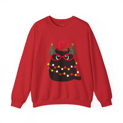 Christmas Cat Crewneck Sweatshirt