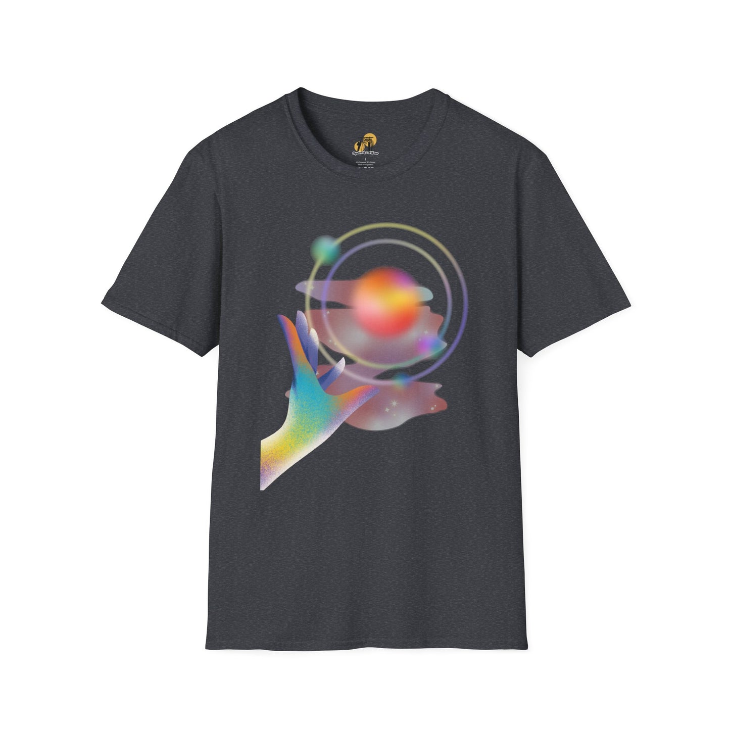 Gradient Hand-Illustration Unisex T-Shirt, Soft T-Shirt, Casual Wear, Trendy Top, Gift for Friends, Graphic Tee