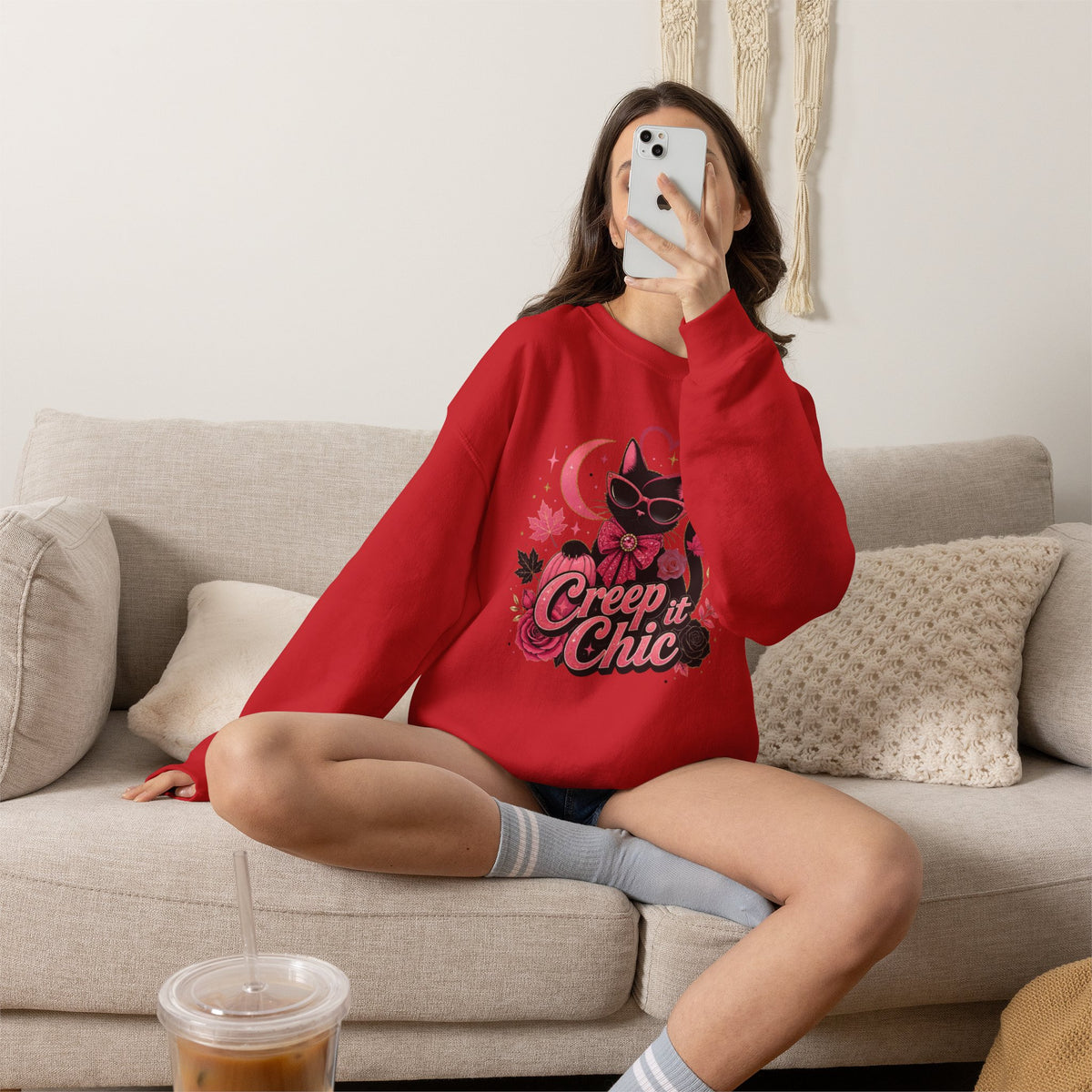 Creep It Chic Cat Sweatshirt