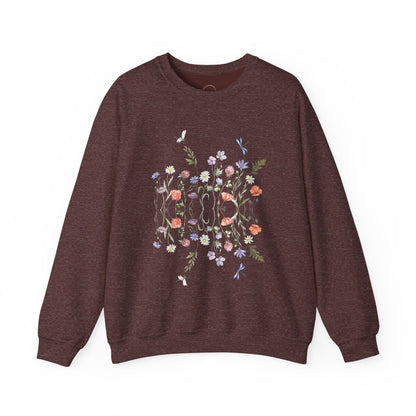 Wild Flowers Unisex Crewneck Sweatshirt