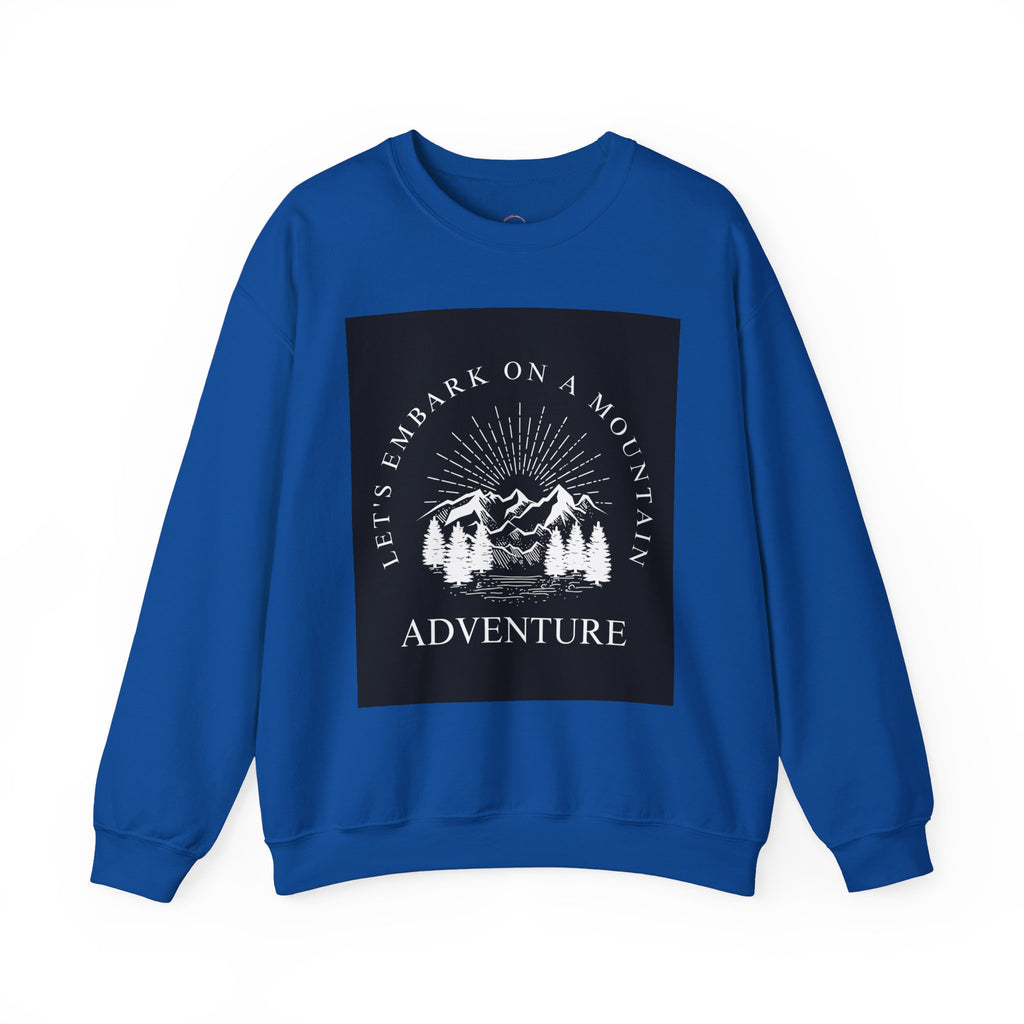 Mountain Adventure Crewneck Sweatshirt - Hiking Apparel, Outdoor Adventure
