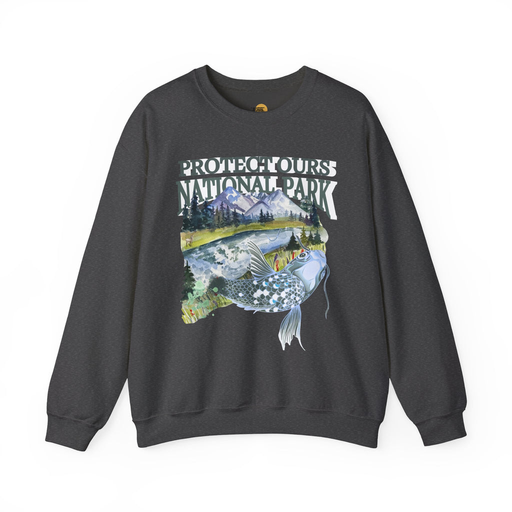 Nature Lover's Crewneck Sweatshirt - Protect Our National Park, Gift for Hikers, Eco-Friendly Apparel, Outdoor Adventure Clothing