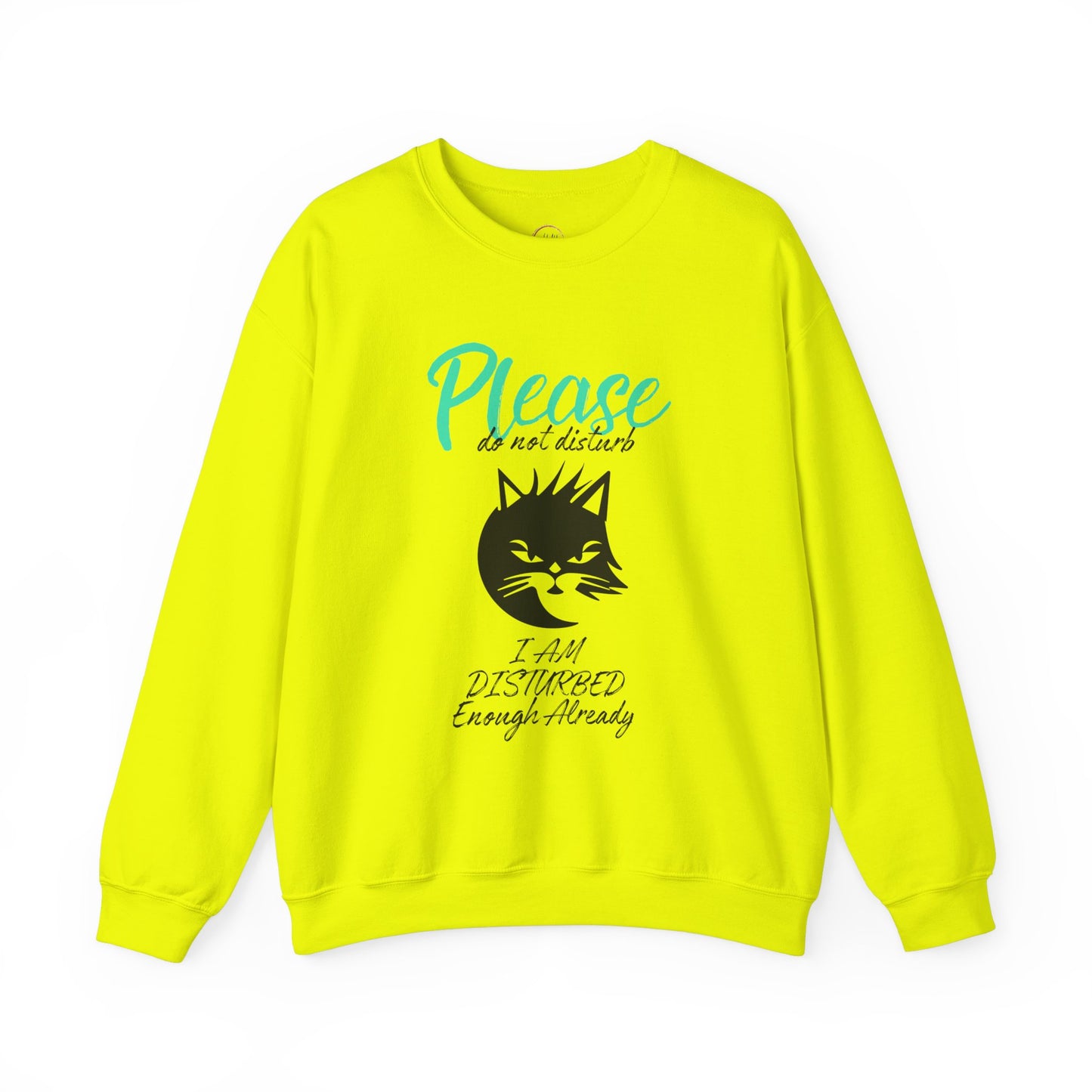 Please Do Not Disturb Cat Unisex Crewneck Sweatshirt