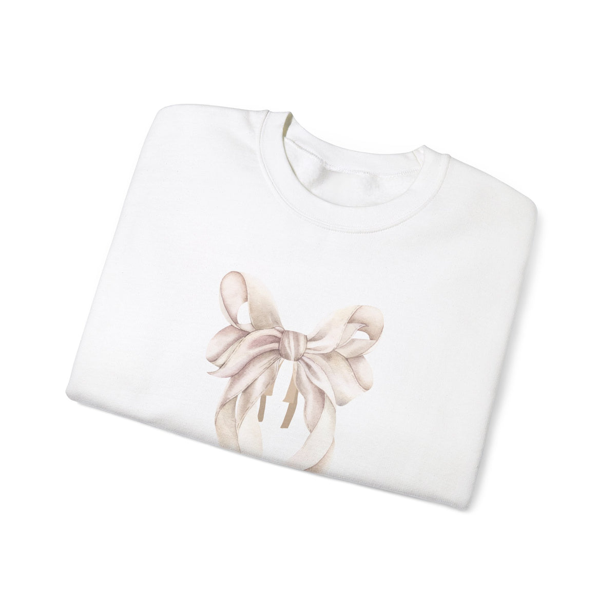 Bow Sweatshirt, Coquette Girl Sweatshirt, Feminine Floral Bow Crewneck