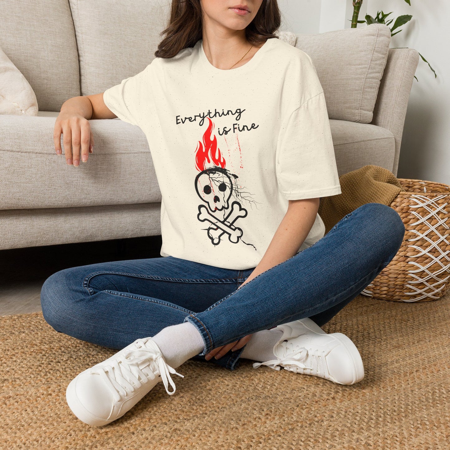 Everything Is Fine T-Shirt | Funny Dark Humor
