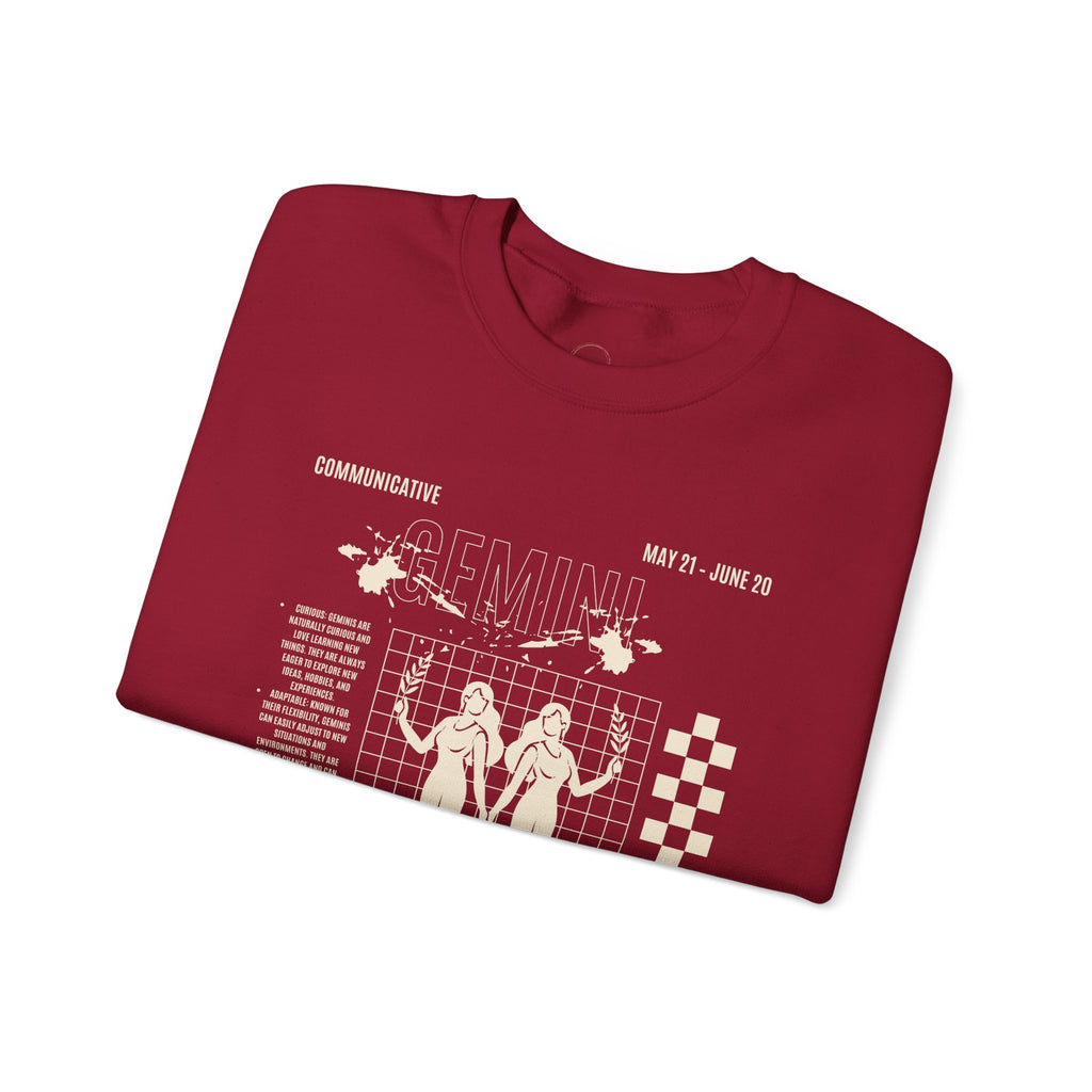 Gemini Zodiac Unisex Sweatshirt, Astrology Crewneck Jumper, Horoscope Pullover