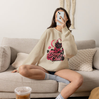 Creep It Chic Cat Sweatshirt
