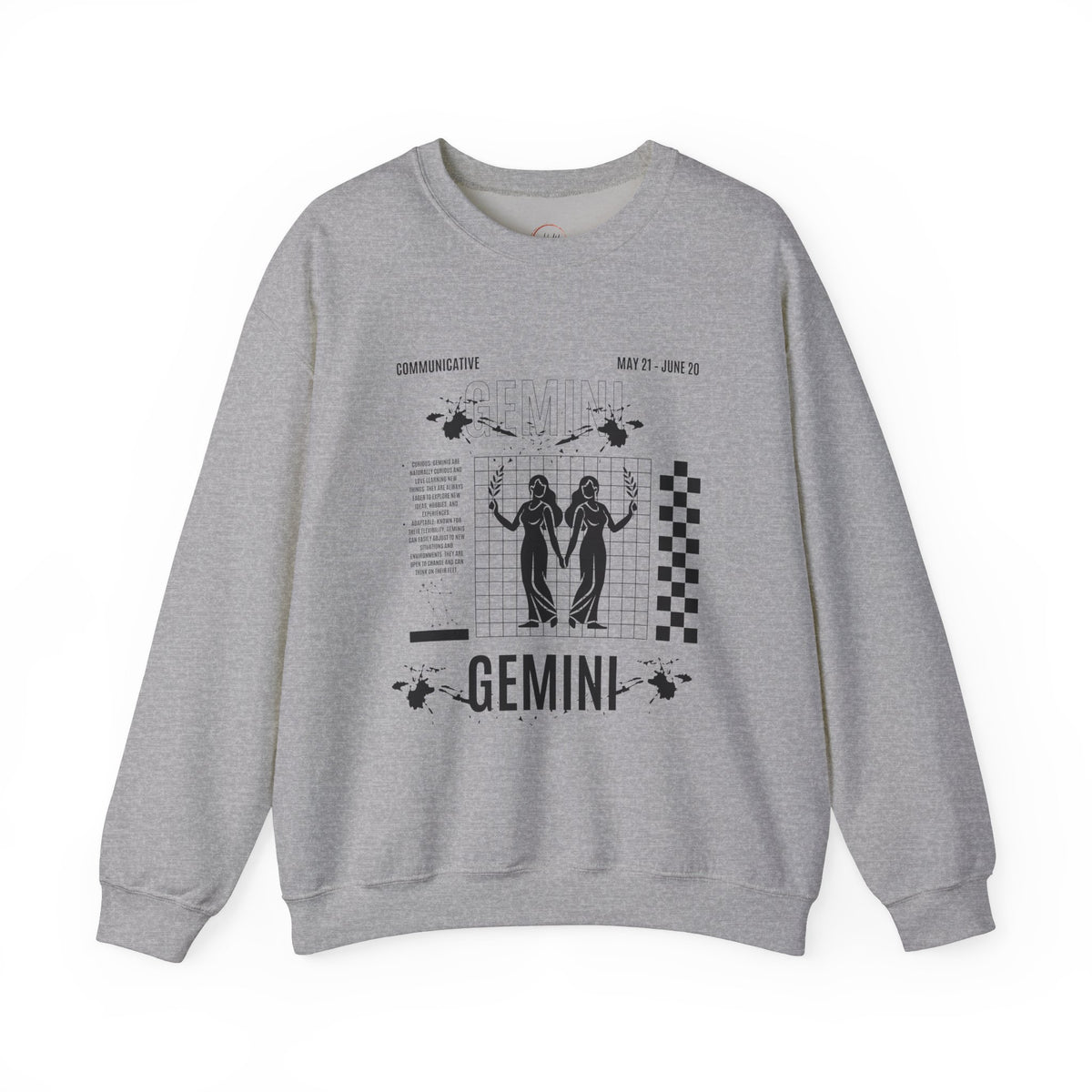 Gemini Zodiac Unisex Sweatshirt, Astrology Crewneck Jumper, Horoscope Pullover