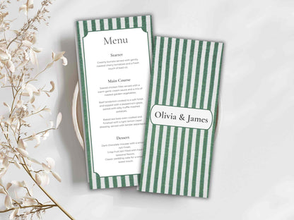 menu card