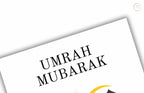 Personalized Umrah Mubarak Template, Umrah Gift, Digital Print , Umrah Wishes, Editable Template, A2, A3, A4, A5, Pdf Template. 1