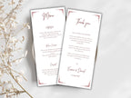 Wedding Menu Template, Thank You Card, Place Card. WI201