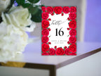 Wedding Table Numbers Template, Wedding Table Numbers, Pink Flower, Floral Wreath, Printable Table Numbers, Wedding Seating Chart. TS6