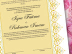 Premium Nikkah Contract , Custom Nikkah Nama | Islamic Wedding Contract, Digital, Printable Nikkah Certificate , Intricate. NT220