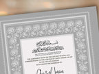 Rose Nikkah Certificate Template, Editable Nikkahnama, Printable Nikah Contract, Muslim Contract, Nikkah Islamic Marriage Contract.NN256