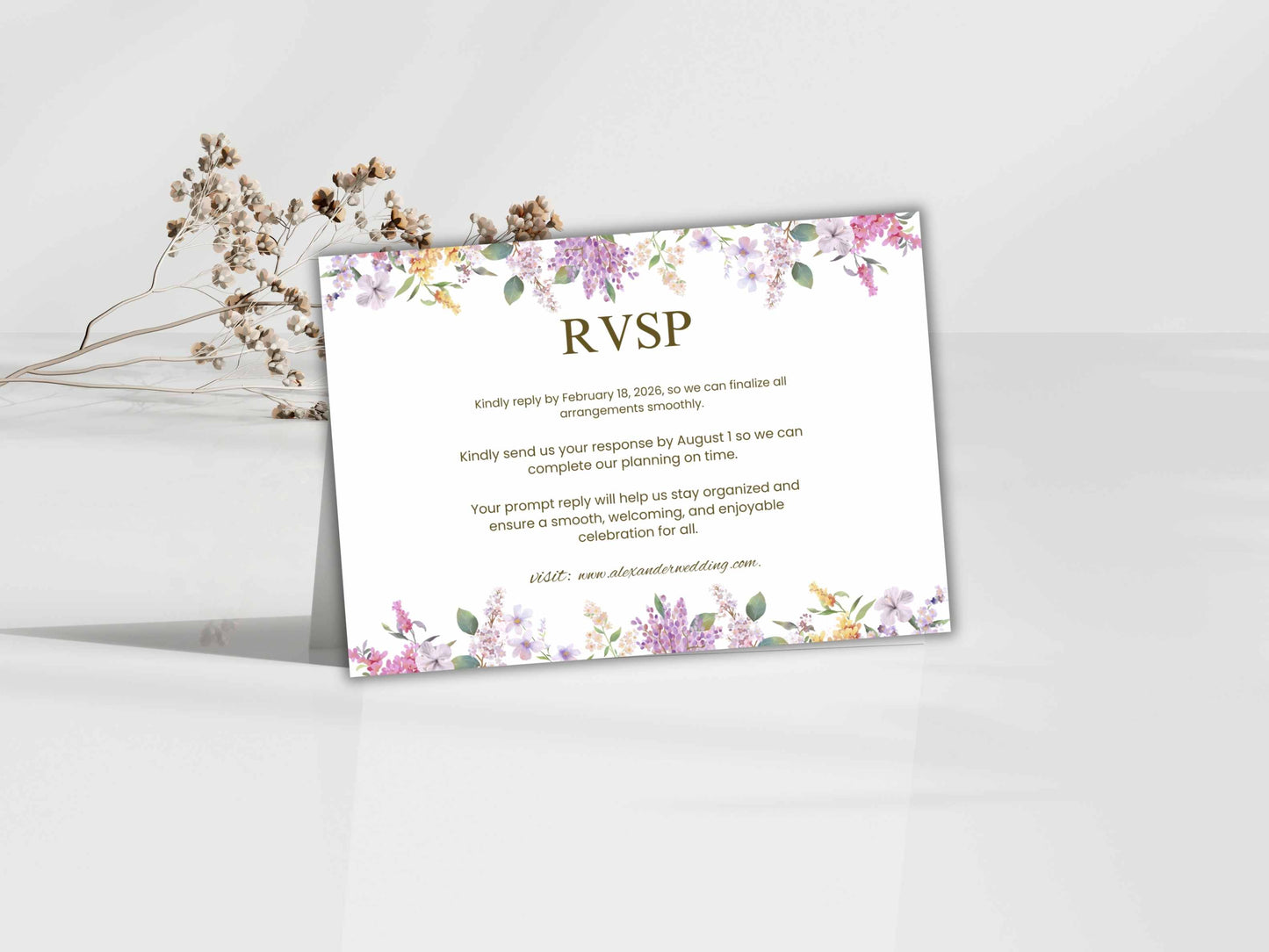 Wedding Invitation Bundle, RSVP, Thank You Card, Table Card, Menu Card, Reception Card, Details Card. WI258