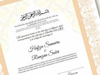 Nikkah Certificate Digital Download Personalised, A4, A3, Template, Editable, Brown Nikkah Nama, Nikkah Contract, Muslim Contract. NN288