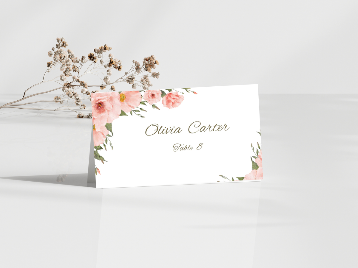 Wedding Invitation Bundle, RSVP, Thank You Card, Table Card, Menu Card, Reception Card, Details Card. WI226