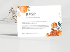 Wedding Invitation Set, RSVP, Dark Floral, Wedding Invitation, Details, Editable, Template, WI249