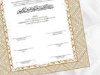 Muslim Nikkah Certificate Template, A3, A4. NN115