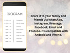 Wedding Video Invitation Suite Template, Animated Wedding Invitation with RSVP, Details And Program, Add Your Own Photo and Music, WEI48