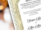 Nikkah Certificate Digital, Nikkah Contract,Customizable Digital Nikkah Certificate: Islamic Wedding Contract, Marriage Certificate. NN283