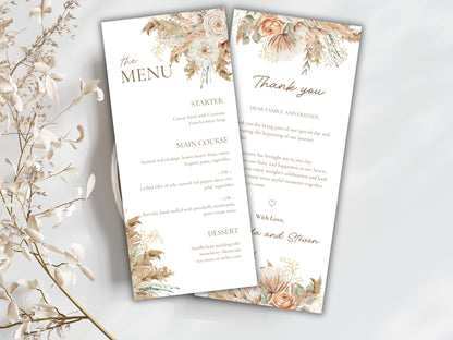 Place Card & Thank You Card Template. WI193