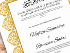 Muslim Wedding Contract, Mughal Nikkah Certificate Digital, A4 Nikkah Certificate. A3 Contract Digital Download. NN296