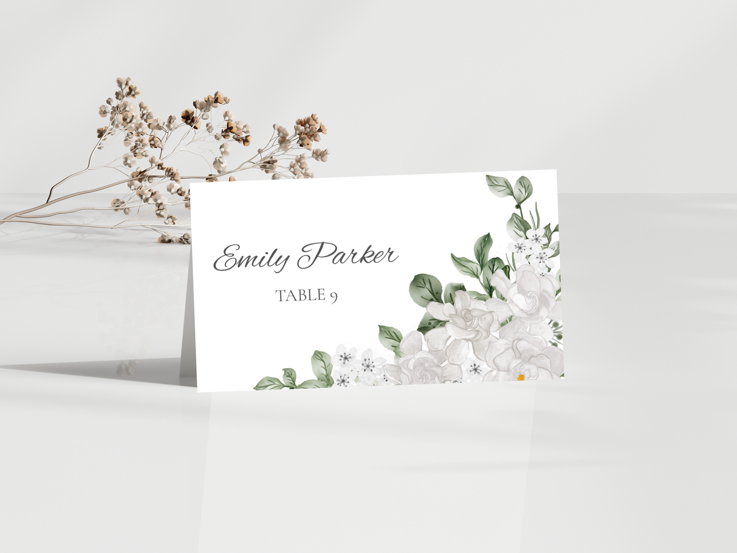 Wedding Menu | Editable Printable Table Place Card. WI205