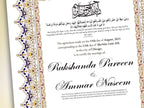 Nikkah Certificate Digital Download Personalised, A4, A3, Template, Editable, Nikkah Nama, Nikkah Contract, Muslim Contract. NN273