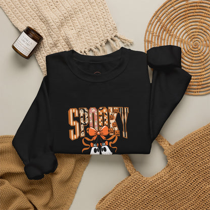 Spooky Ghost Pumpkin Crewneck Sweatshirt