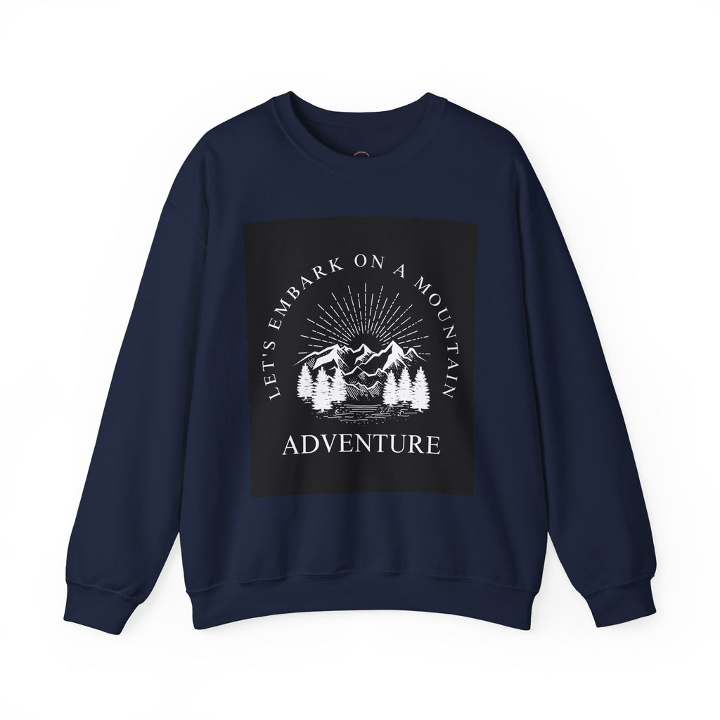 Mountain Adventure Crewneck Sweatshirt - Hiking Apparel, Outdoor Adventure