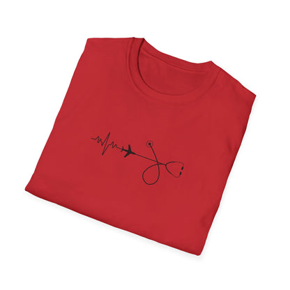 Heartbeats & Healing Unisex T-Shirt, Medical Nurse Doctor Gift