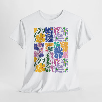 Elegance without limits T Shirt, Tropical Flowers T Shirt