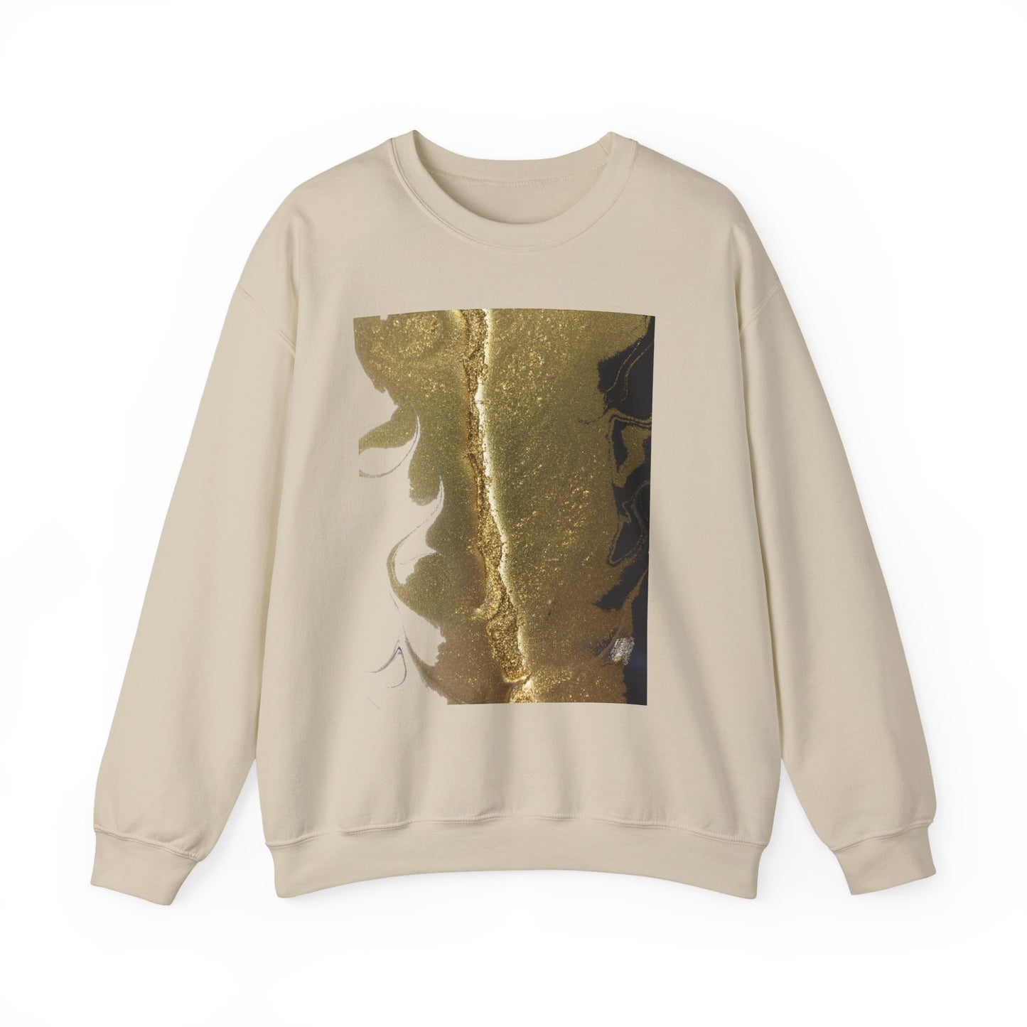 Gold Leaf Graphic Crewneck Sweatshirt | Cozy Fall/Winter Style Gift