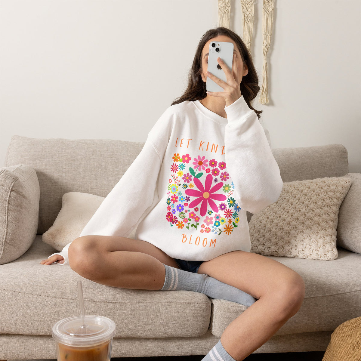 Let Kindness Bloom Crewneck Sweatshirt