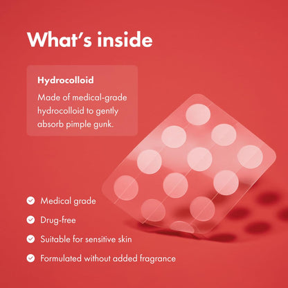 Original patch from Hero Cosmetics – The #1 Hydrocolloid Acne Pimple Patch for Shrinking Zits and Whiteheads in 1 use; Nighttime Spot Stickers for Face and Skin (36 Count)