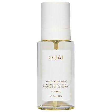 OUAI St. Barts Hair and Body Mist - Tropical-Scented Hair Perfume and Body Spray - Notes of Dragonfruit, Orange Blossom, Tuberose & Musk (3.3 Fl Oz)