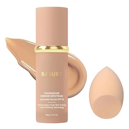 4 in 1 Color Changing Foundation Liquid - Full Coverage Concealer, Medium Spectrum Foundation Makeup Cream Moisturizing Nourishing, Waterproof, for All Skins Women&Men