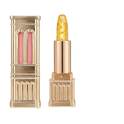 Color Changing Lipstick for Older Women, 2026 New PH Adjusting Lipstick, Clear That Changes Color with Ph, Long-Lasting Hydration Without Stripping, Suitable for All Skin Tones (Gold)
