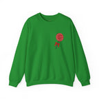 Valentine's Day Sweet Candy Sweatshirt, Pink Red Cute Unisex Crewneck Jumper,