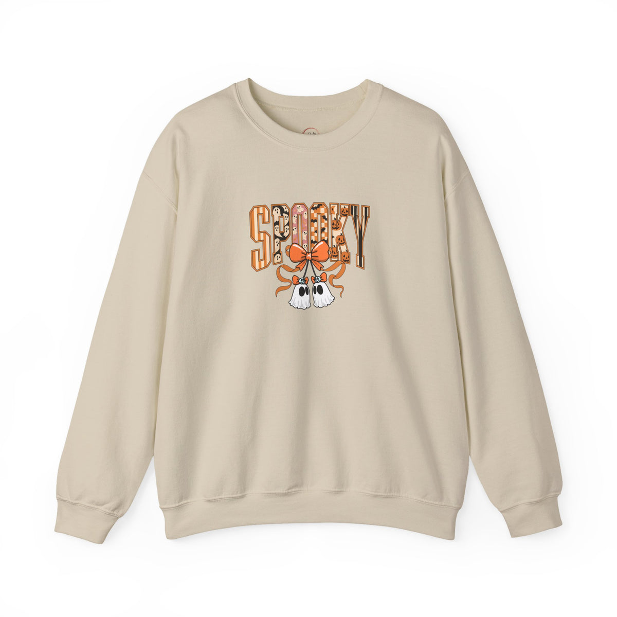 Spooky Ghost Pumpkin Crewneck Sweatshirt