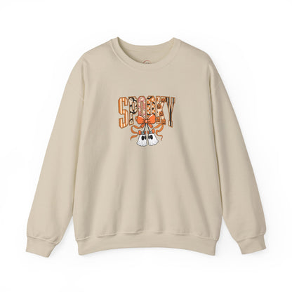 Spooky Ghost Pumpkin Crewneck Sweatshirt
